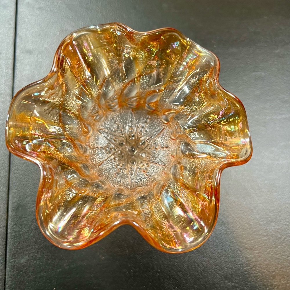 Radiant Glass Blossom Bowl